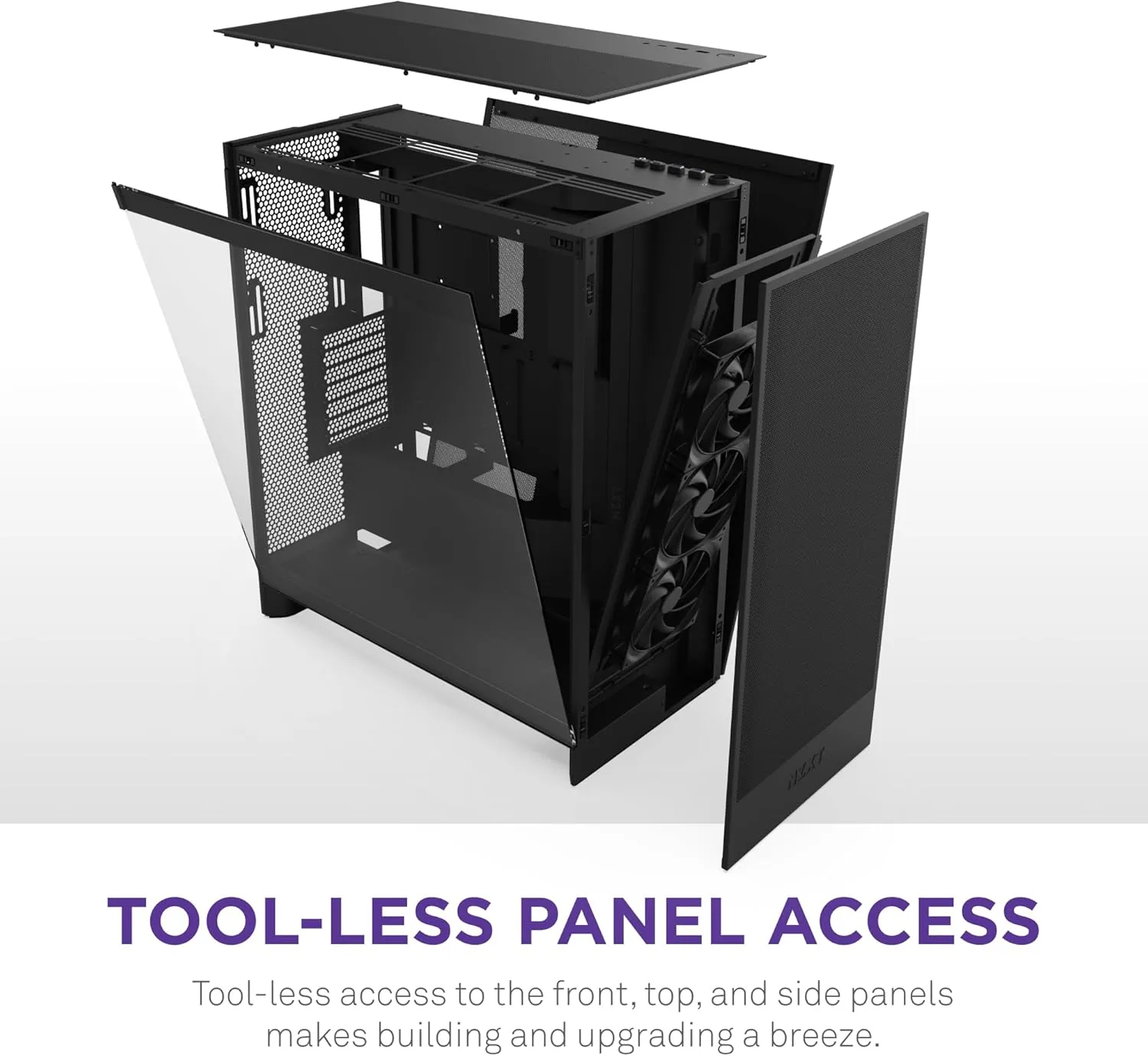 NZXT H7 Flow (2024) ATX Mid Tower Airflow Cabinet (Black) overview 7