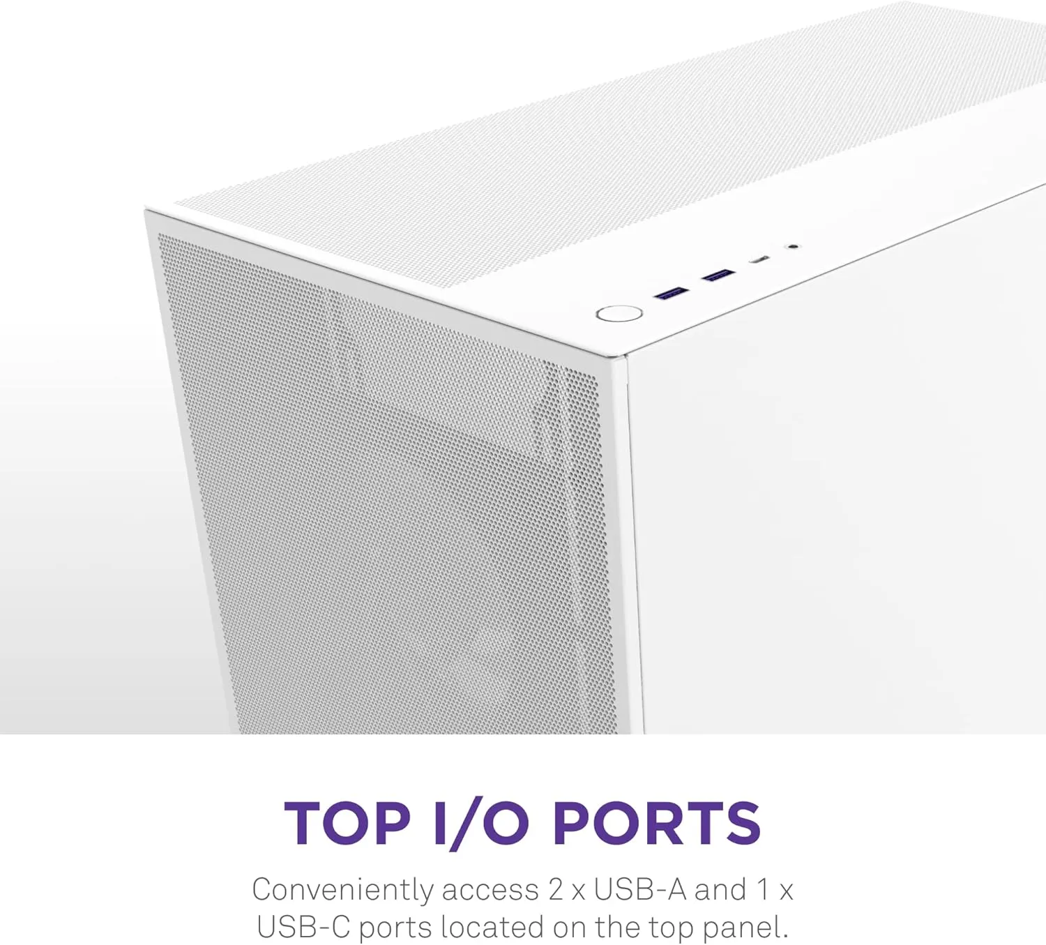 NZXT H7 Flow RGB (2024) ATX Mid Tower Airflow Cabinet (White) overview 17