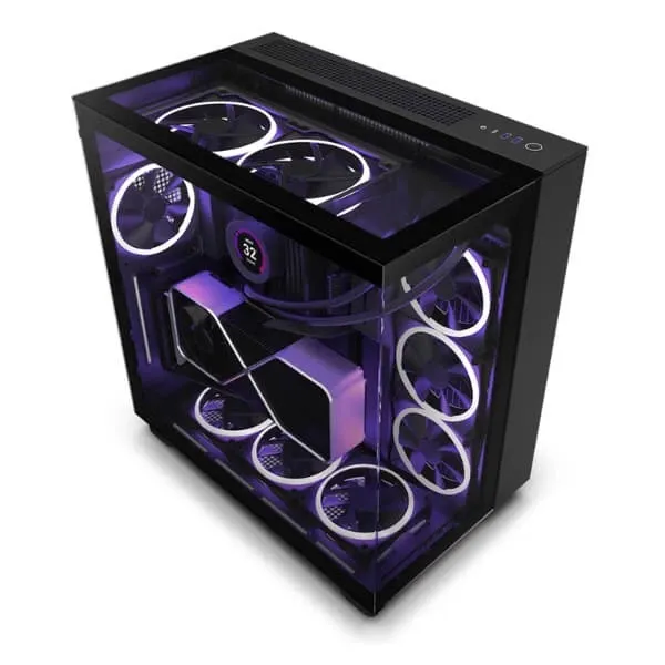 NZXT H9 Elite Dual-Chamber ATX Mid-Tower PC Gaming Case (Black)