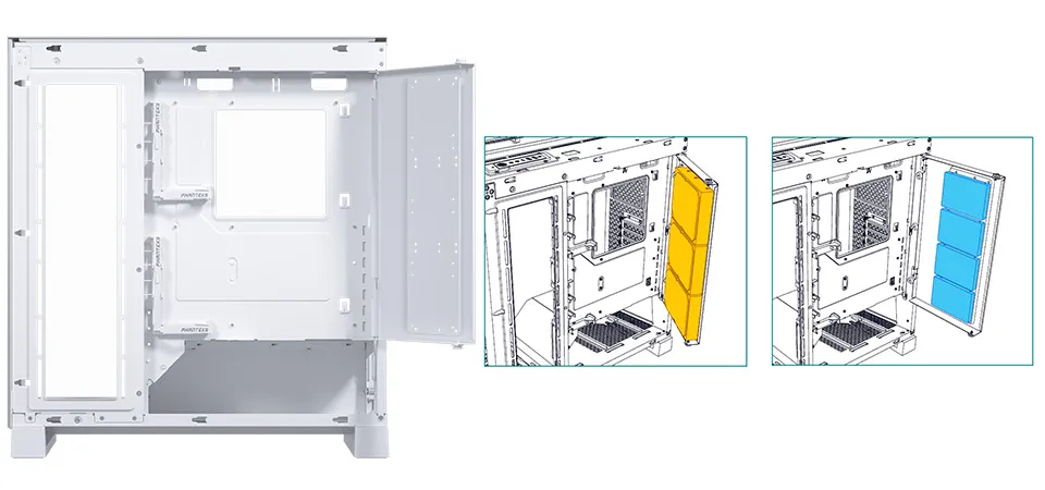 Phanteks NV5 D-RGB Tempered Glass Case (White) overview 7