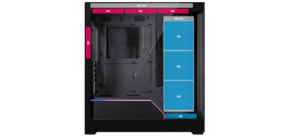 Phanteks NV5 D-RGB Tempered Glass Case (White) overview 9