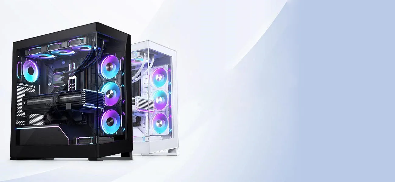 Phanteks NV5 MK2 E-ATX Mid-Tower Tempered Glass Cabinet (White) overview 1