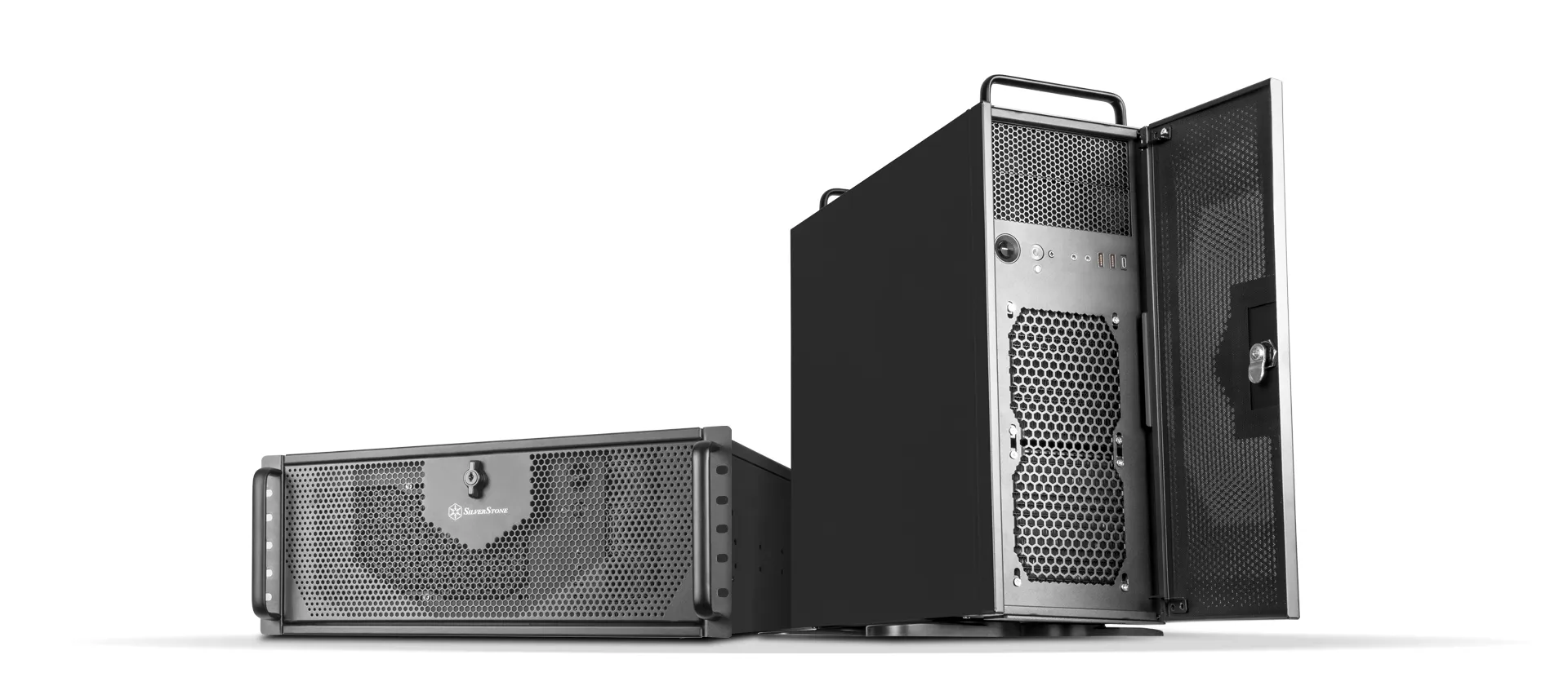 SILVERSTONE RM42-502 4U EATX Server Rack Cabinet overview 1