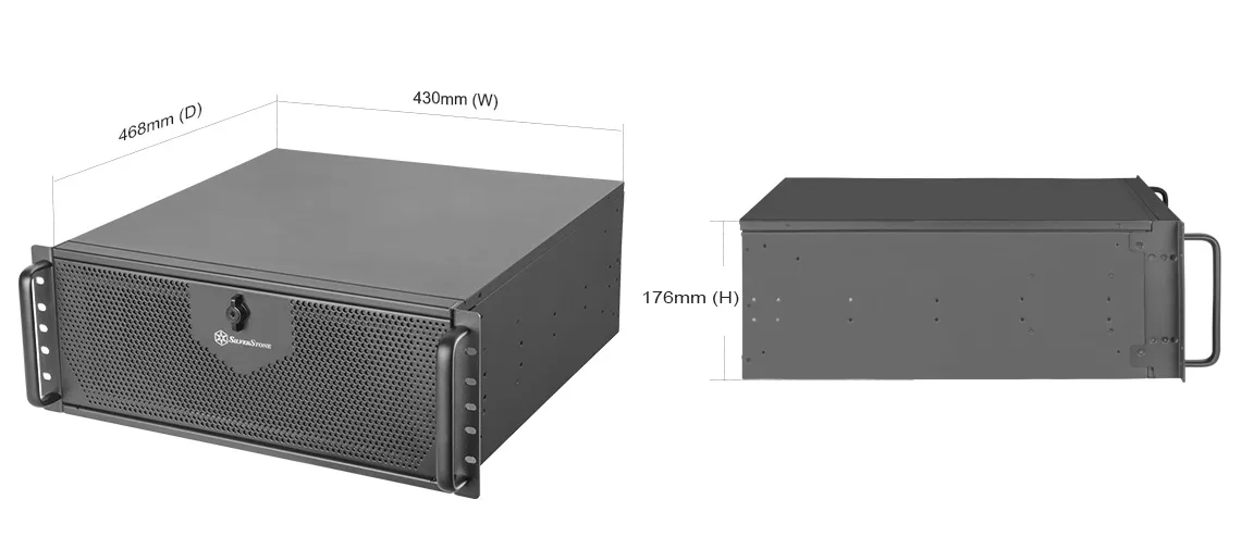 SILVERSTONE RM42-502 4U EATX Server Rack Cabinet overview 4