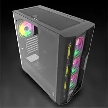 TAG Gamerz Andromeda RGB M ATX Mid-Tower Cabinet (Black) overview 10