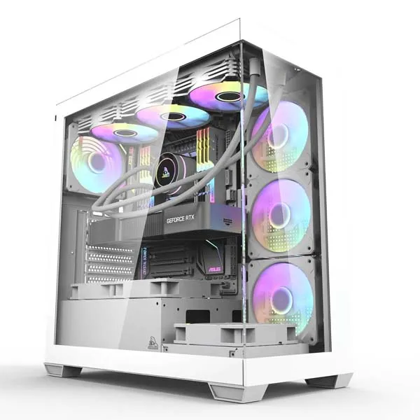 TAG Gamerz Luminor RGB ATX Mid-Tower Cabinet (White)
