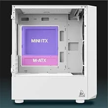 TAG Gamerz Pulser ARGB M-ATX Mid Tower Cabinet (White) overview 7
