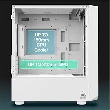 TAG Gamerz Pulser ARGB M-ATX Mid Tower Cabinet (White) overview 8