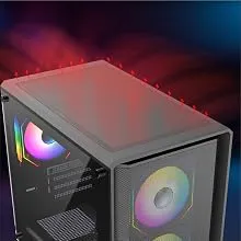 TAG Gamerz Starlight ARGB Mid-Tower M-ATX Gaming Cabinet (Black) overview 8