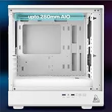 TAG Gamerz Starlight ARGB Mid-Tower M-ATX Gaming Cabinet (White) overview 7