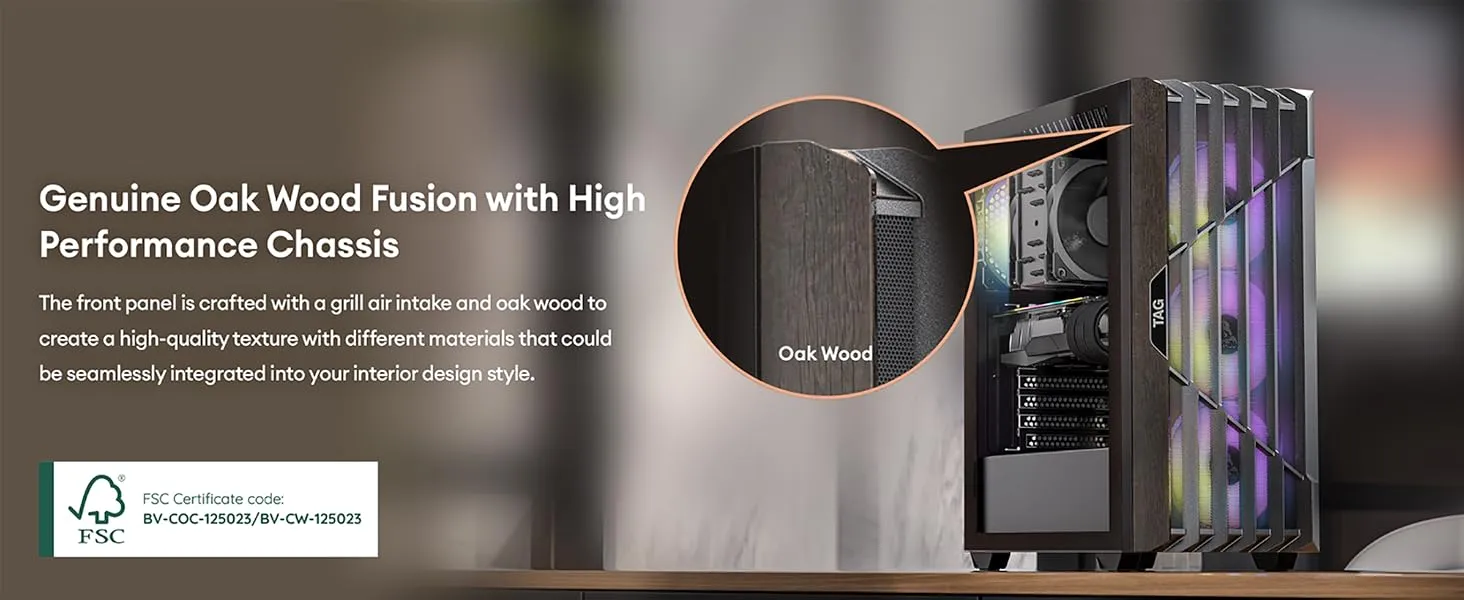 TAG Gamerz Stellar Elite ARGB Mid Tower ATX Gaming PC Cabinet overview 1