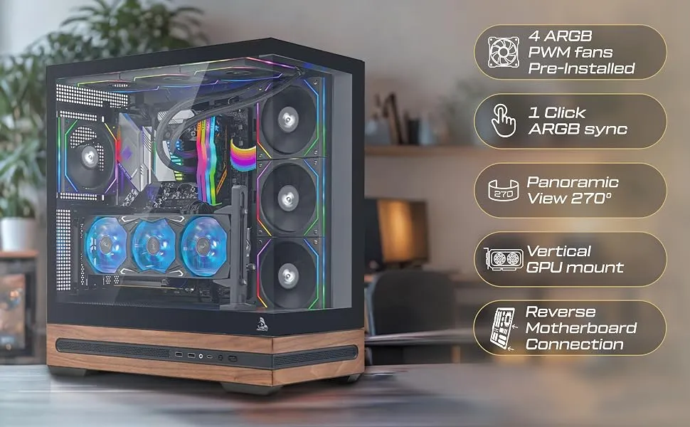 TAG Gamerz Stellar Prime Mid-Tower ATX Gaming Cabinet overview 2