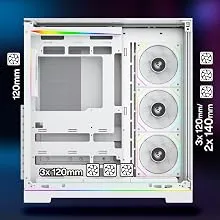 TAG Gamerz Supernova ARGB EATX Mid Tower Cabinet (White) overview 5