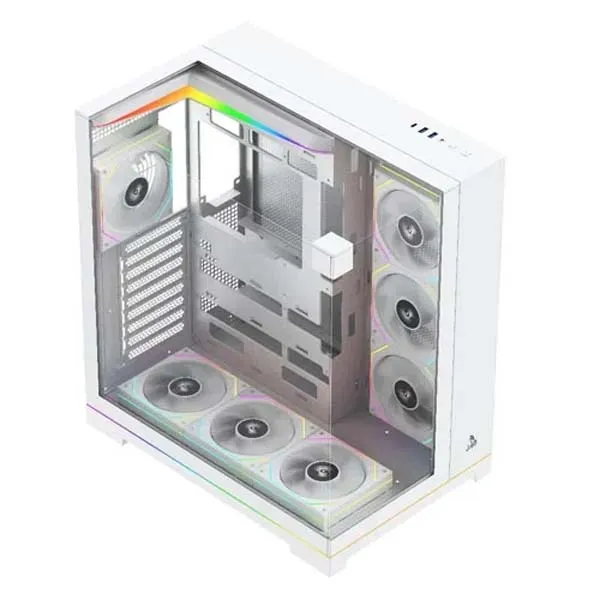 TAG Gamerz Supernova ARGB EATX Mid Tower Cabinet (White)