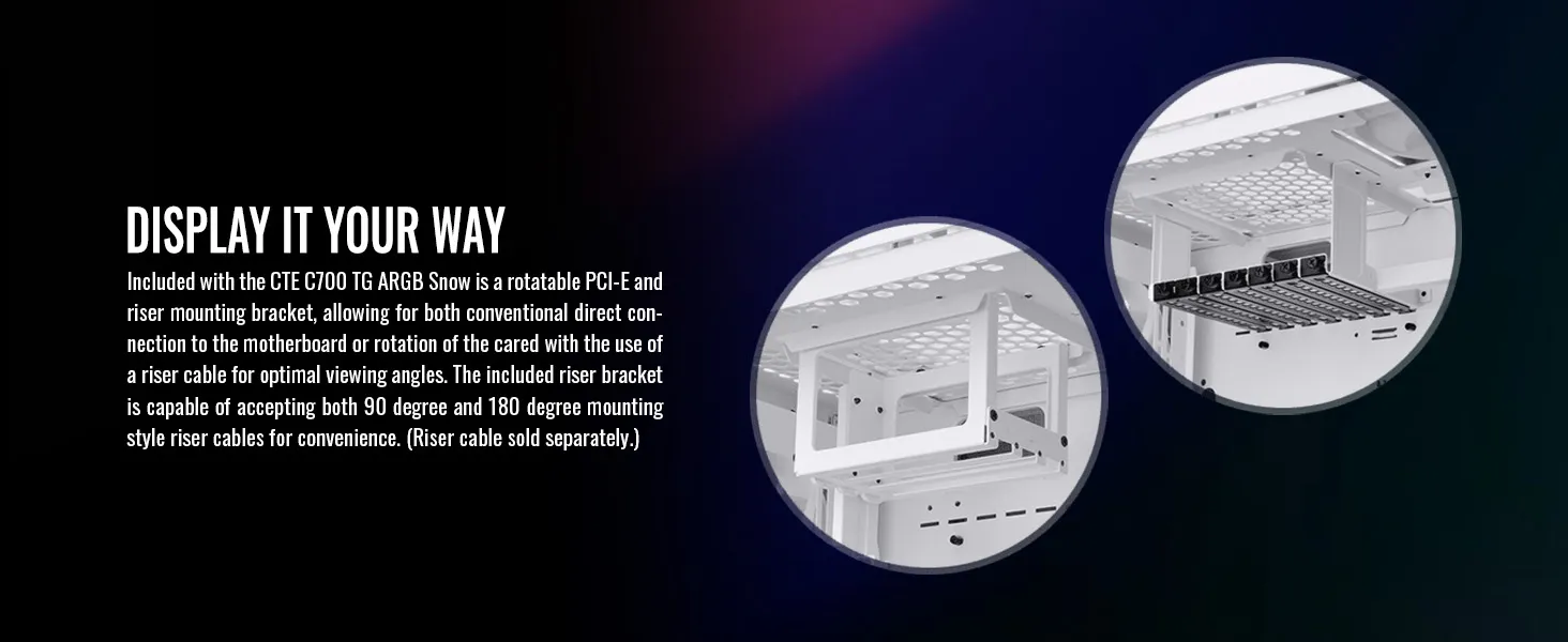 Thermaltake CTE C700 TG ARGB Snow Mid Tower Chassis overview 19
