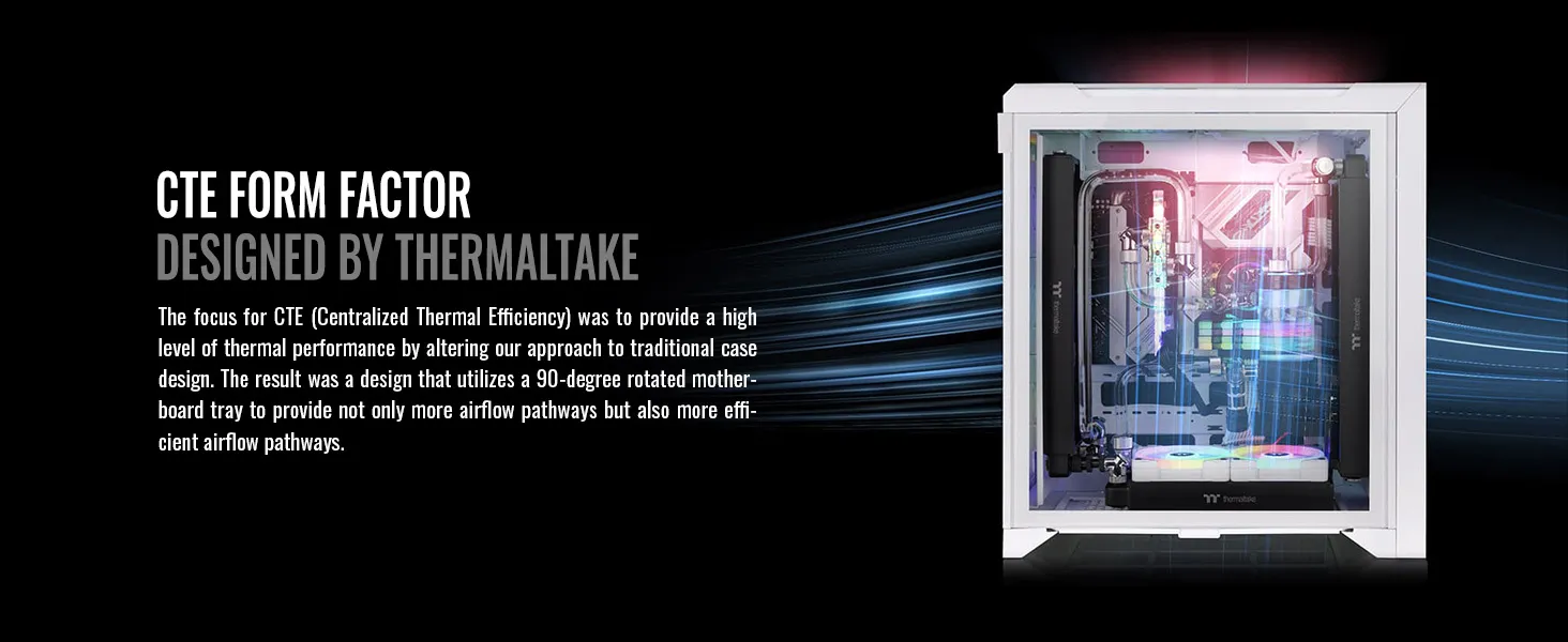 Thermaltake CTE C700 TG ARGB Snow Mid Tower Chassis overview 3