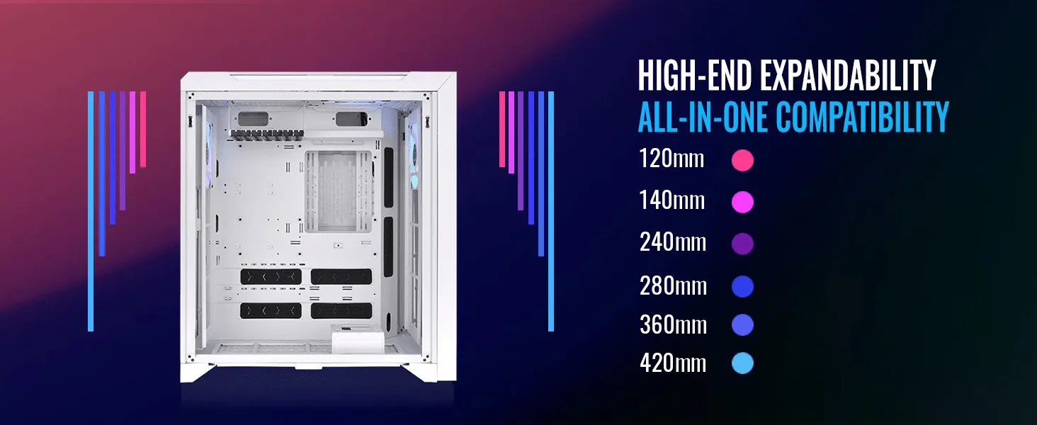 Thermaltake CTE C700 TG ARGB Snow Mid Tower Chassis overview 8