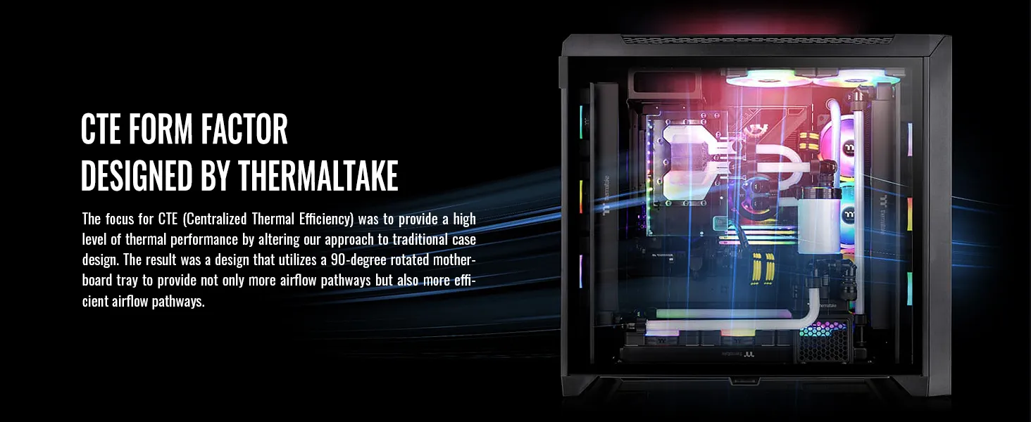 Thermaltake CTE C750 TG ARGB (E-ATX) Full Tower Cabinet (Black) overview 17