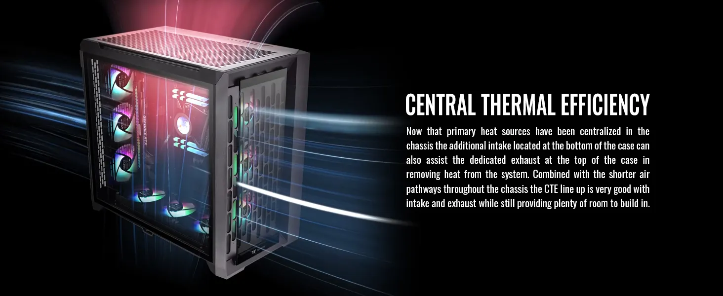 Thermaltake CTE C750 TG ARGB (E-ATX) Full Tower Cabinet (Black) overview 22