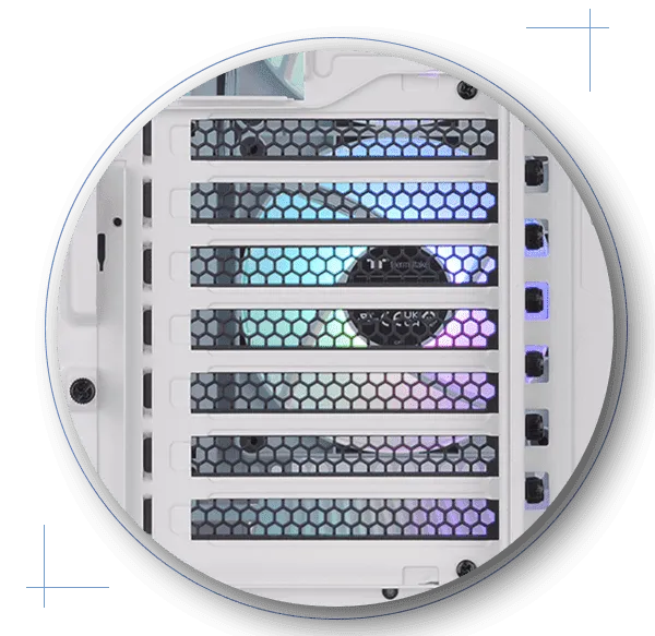 Thermaltake Ceres 330 TG ARGB Snow (E-ATX) Mid Tower Cabinet (White) overview 12
