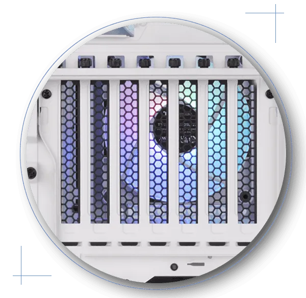 Thermaltake Ceres 330 TG ARGB Snow (E-ATX) Mid Tower Cabinet (White) overview 13