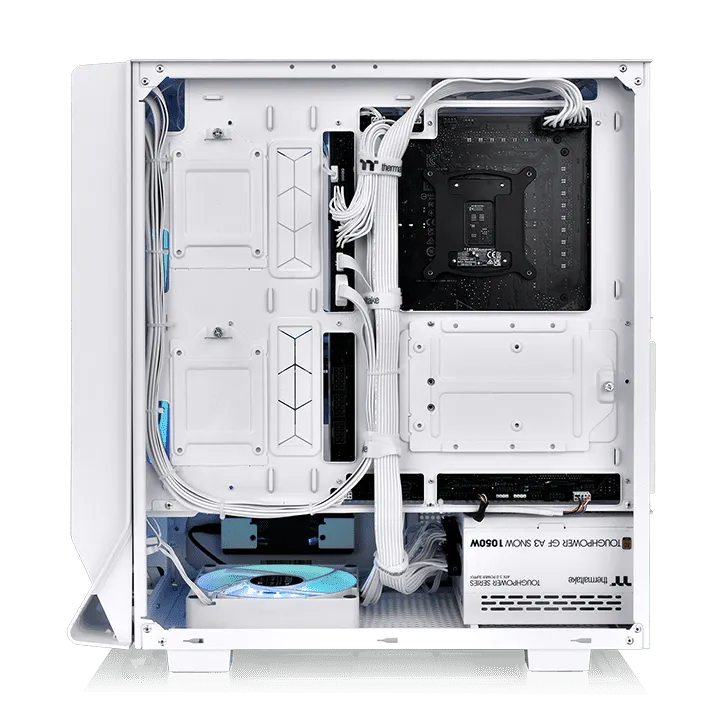 Thermaltake Ceres 330 TG ARGB Snow (E-ATX) Mid Tower Cabinet (White) overview 4