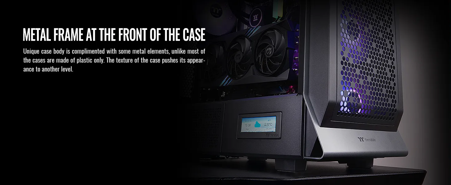 Thermaltake Ceres 500 TG ARGB (E-ATX) Mid Tower Cabinet (Black) overview 5