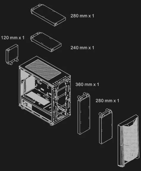 Thermaltake Commander C35 TG ARGB Cabinet (Black) overview 14