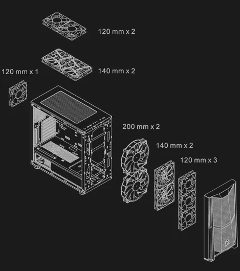 Thermaltake Commander C35 TG ARGB Cabinet (Black) overview 16
