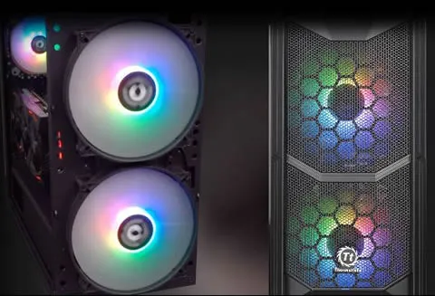 Thermaltake Commander C35 TG ARGB Cabinet (Black) overview 3