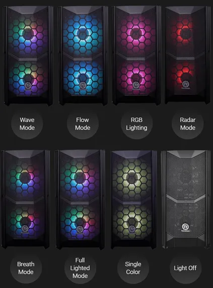 Thermaltake Commander C35 TG ARGB Cabinet (Black) overview 4