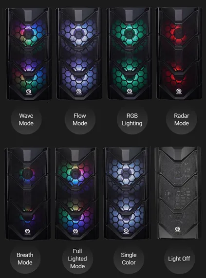 Thermaltake Commander C36 TG ARGB Cabinet (Black) overview 3