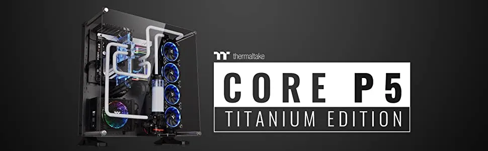 Thermaltake Core P5 Ti Tempered Glass Open Frame Computer Case (Space Gray) overview 1