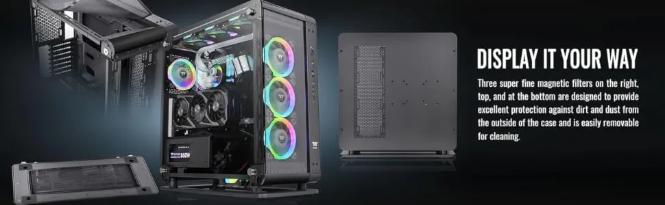 Thermaltake Core P6 TG (ATX) Mid Tower Cabinet (Black) overview 5