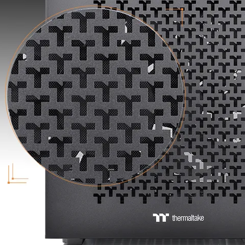 Thermaltake Divider 200 TG Air Black Edition Micro-ATX Tempered Glass overview 5