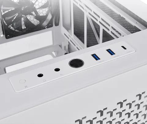 Thermaltake Divider 200 TG Air White Edition Micro-ATX Tempered Glass overview 9