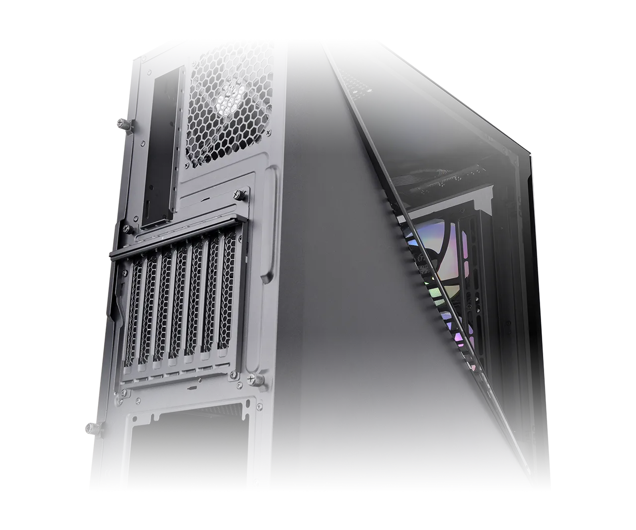 Thermaltake Divider 300 TG ARGB Mid Tower Cabinet (Black) overview 1