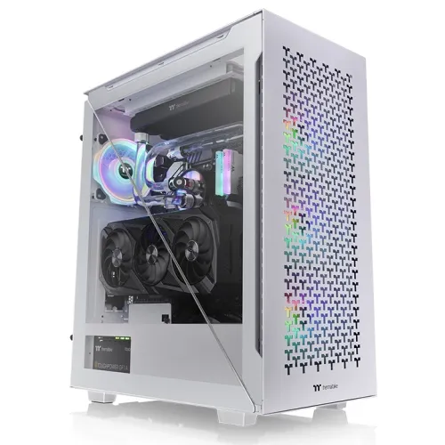 Thermaltake Divider 500 TG Air Snow White Mid Tower Case overview 1