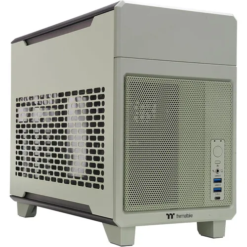 Thermaltake TR100 Mini Tower Mini-ITX Computer Chassis (Matcha Green)