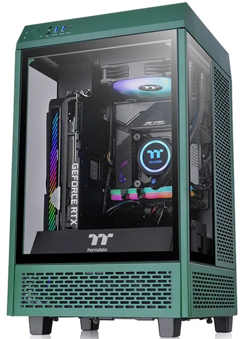 Thermaltake The Tower 100 Racing Green Mini ITX Chassis overview 1