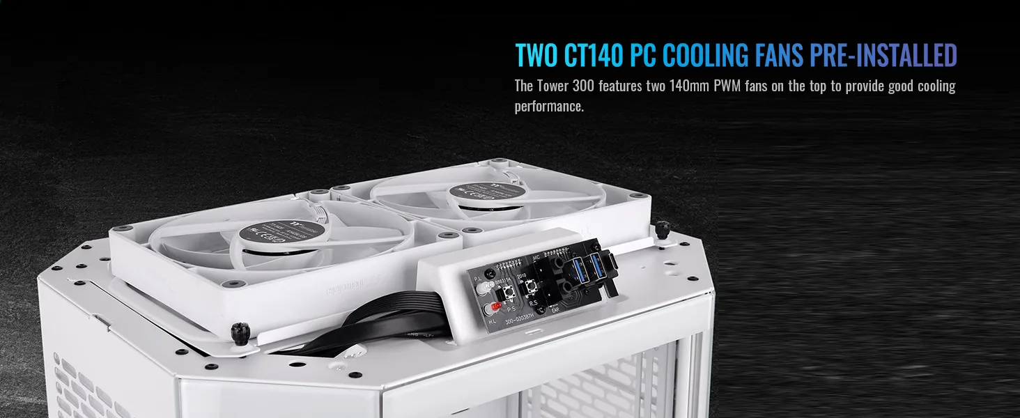 Thermaltake The Tower 300 Snow (M-ATX) Mini Tower Cabinet (White) overview 10