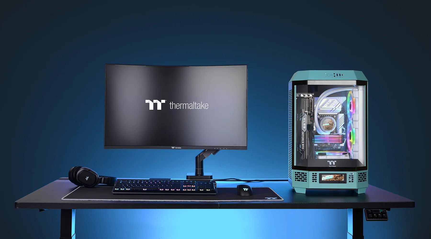 Thermaltake The Tower 300 Turquoise (M-ATX) Mini Tower Cabinet overview 2