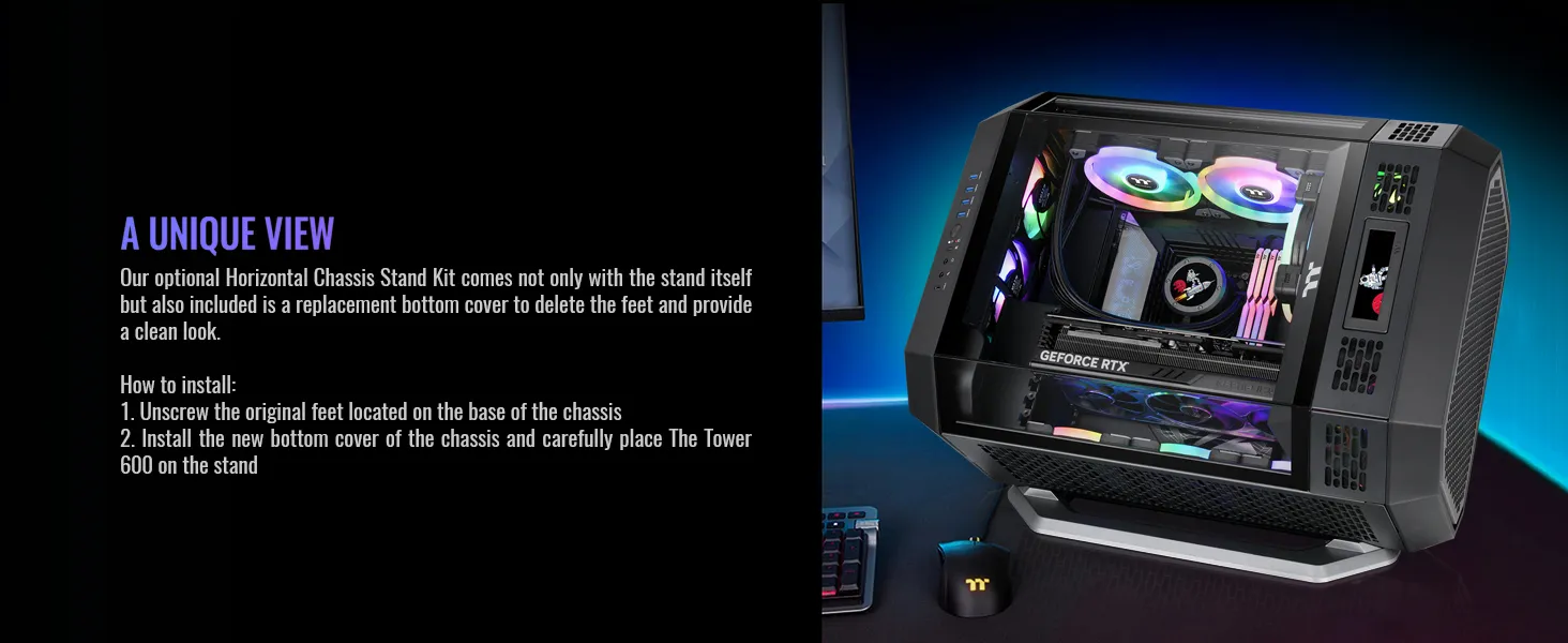 Thermaltake The Tower 600 ATX Mid Tower Case (Black) overview 5