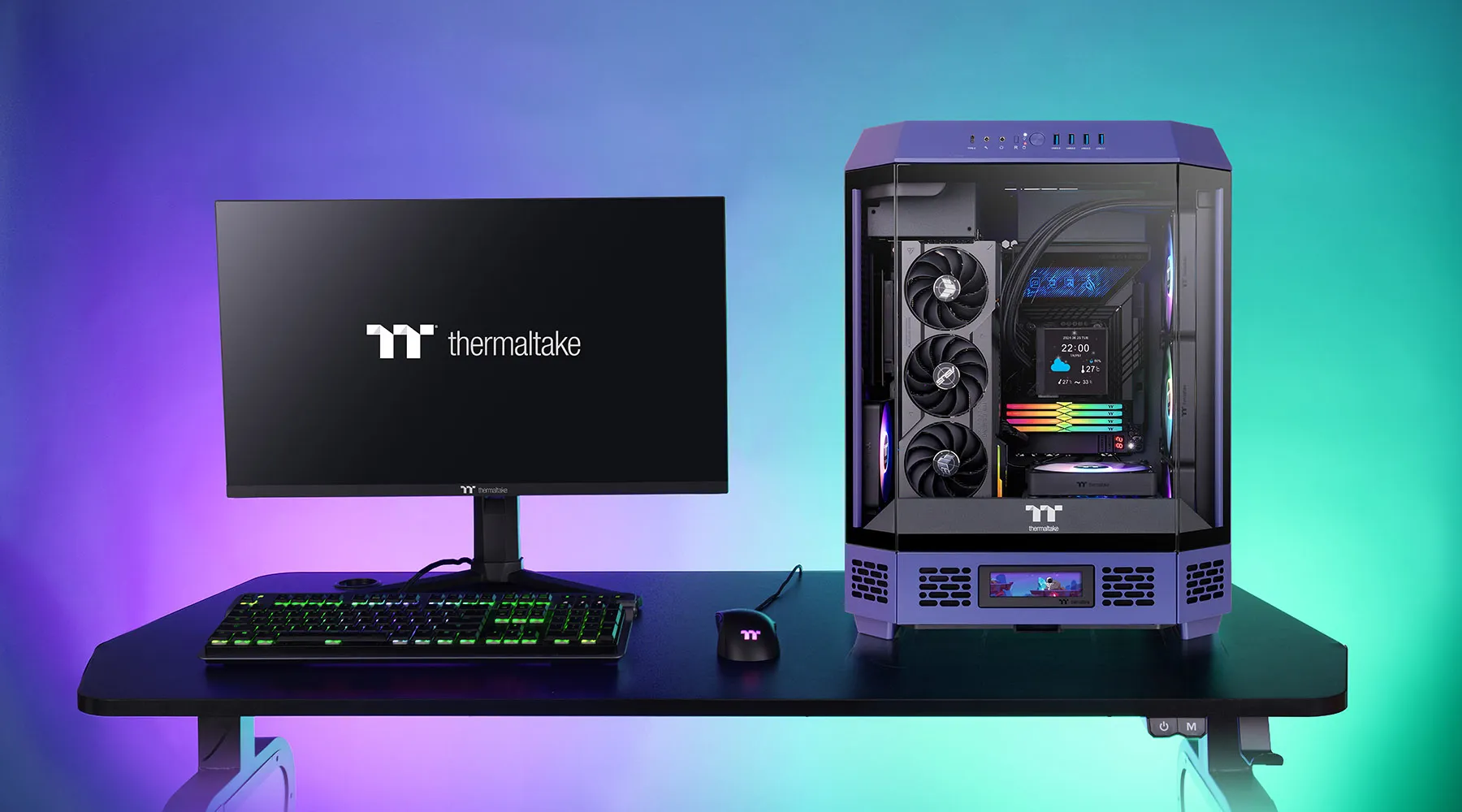 Thermaltake The Tower 600 Future Dusk Mid Tower Case overview 1