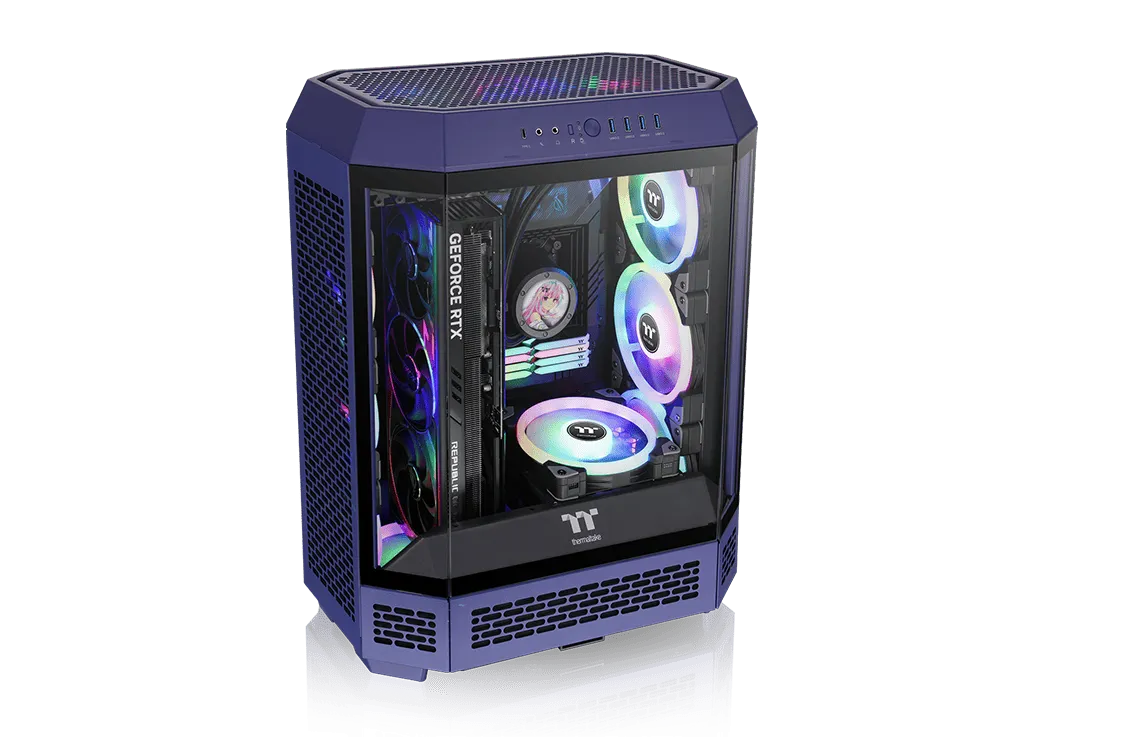 Thermaltake The Tower 600 Future Dusk Mid Tower Case overview 2