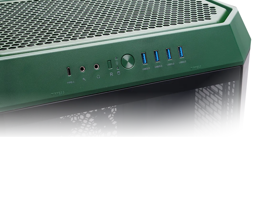 Thermaltake The Tower 600 Racing Green Mid Tower ATX Cabinet overview 13