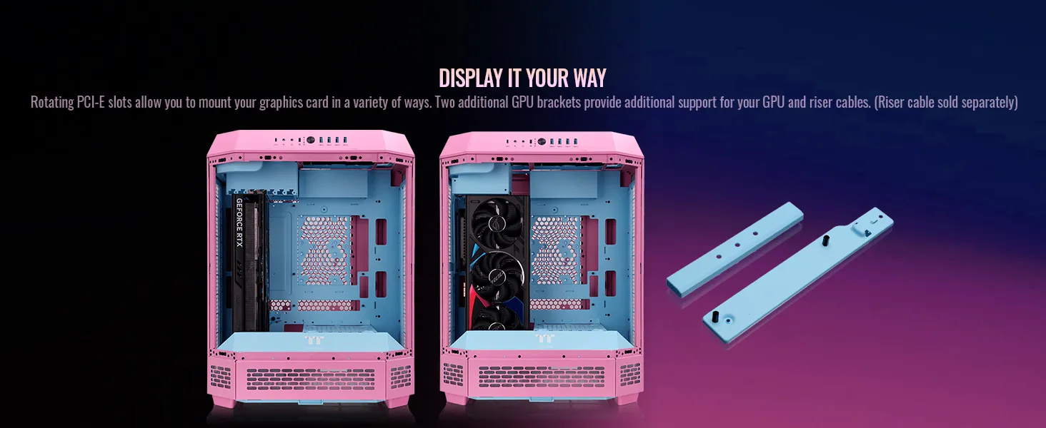 Thermaltake Tower 600 Bubble Pink Mid Tower Cabinet overview 4