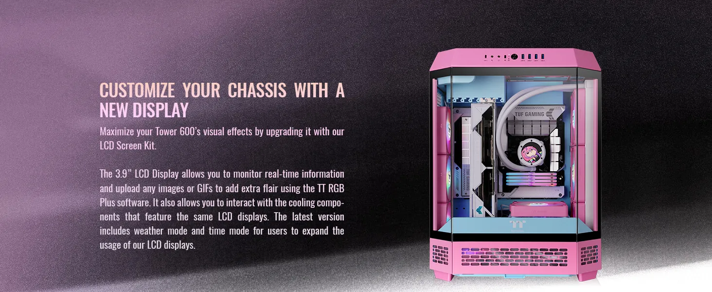 Thermaltake Tower 600 Bubble Pink Mid Tower Cabinet overview 5