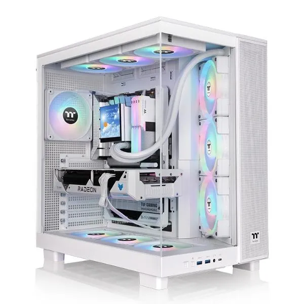 Thermaltake View 380 XL TG ARGB Mid Tower Chassis (Snow)