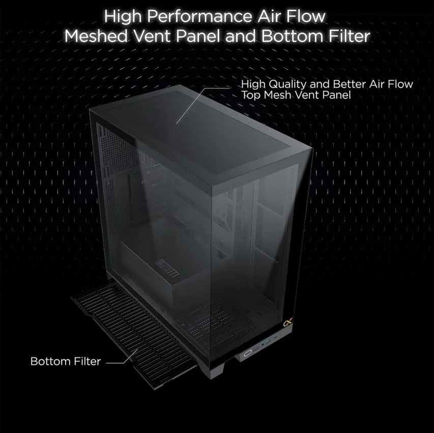 Xigmatek Endorphin Ultra ARGB (E-ATX) Mid Tower Cabinet (Black) overview 11